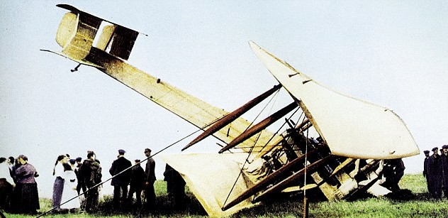 biplane down