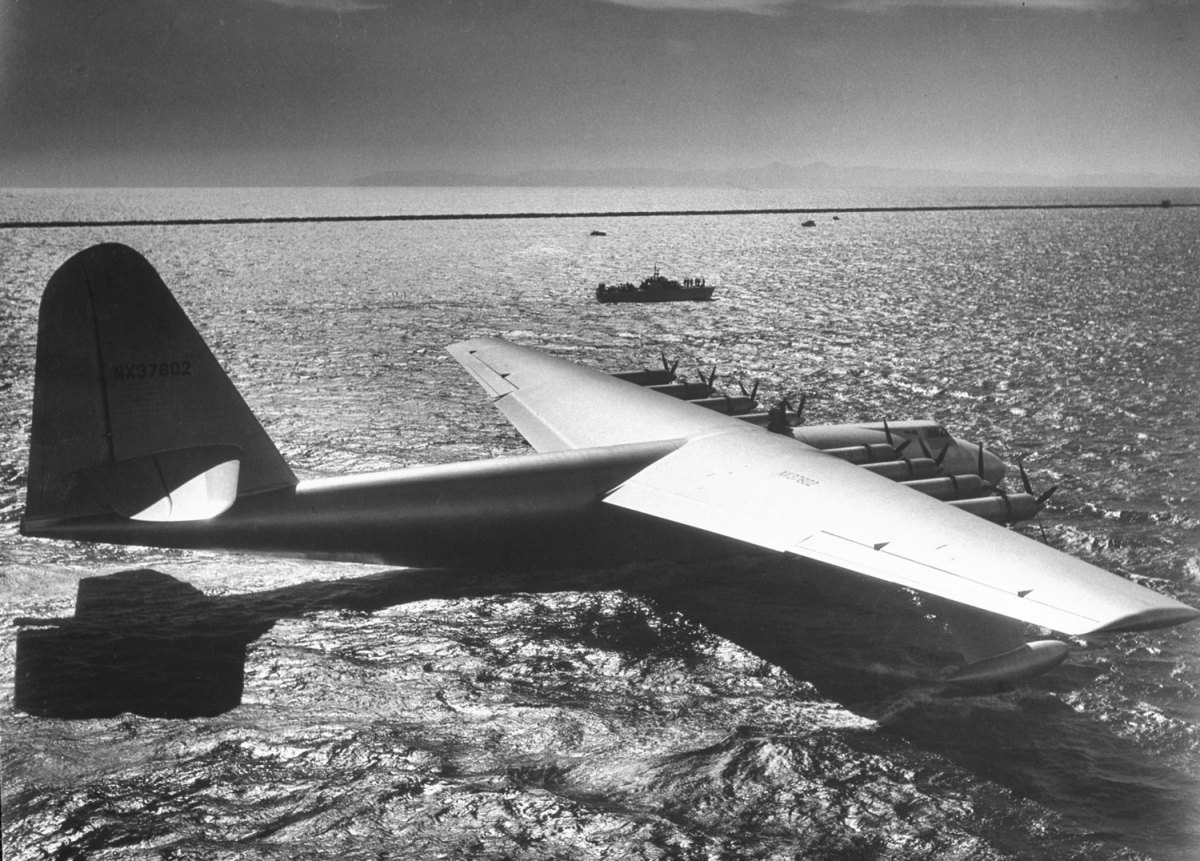 Howard Hughes' monumental flight ship, the Spruce Goose
