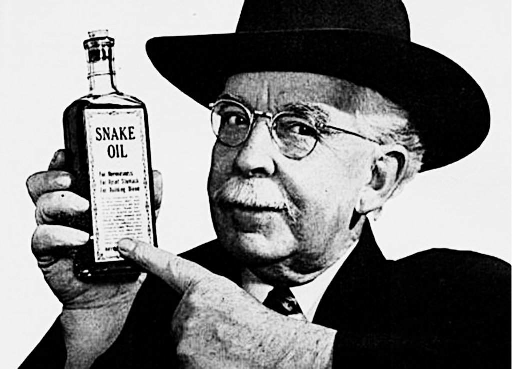 &amp;snake oil salesman bw