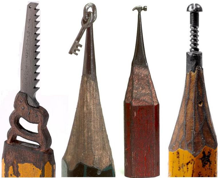 SawKeyHammerScrew whittled